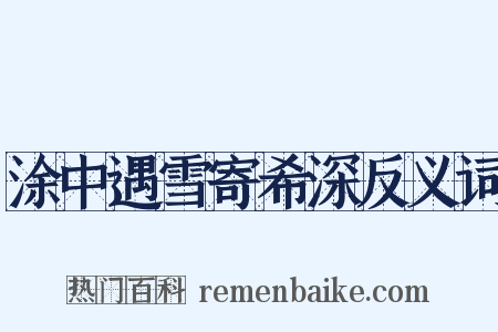 涂中遇雪寄希深反义词是什么意思的图片